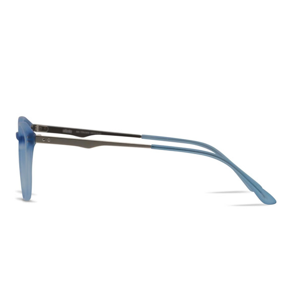 MUSE WESTON 35-001893 BLUE SILVER MATTE RX EYEGLASSES FRAME 49-18-145
